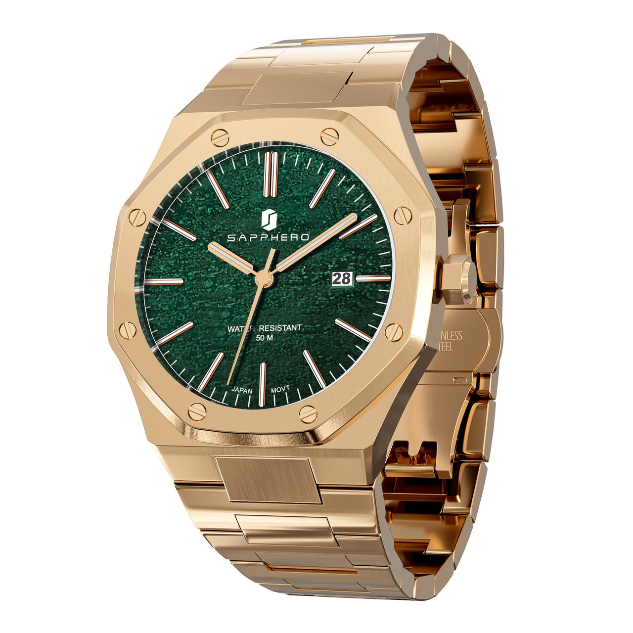 Men's Luxury Stainless Steel Quartz Watch - Sporty, Waterproof Timepiece for the Modern Gentleman